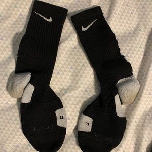 Black and White Nike Elite Socks